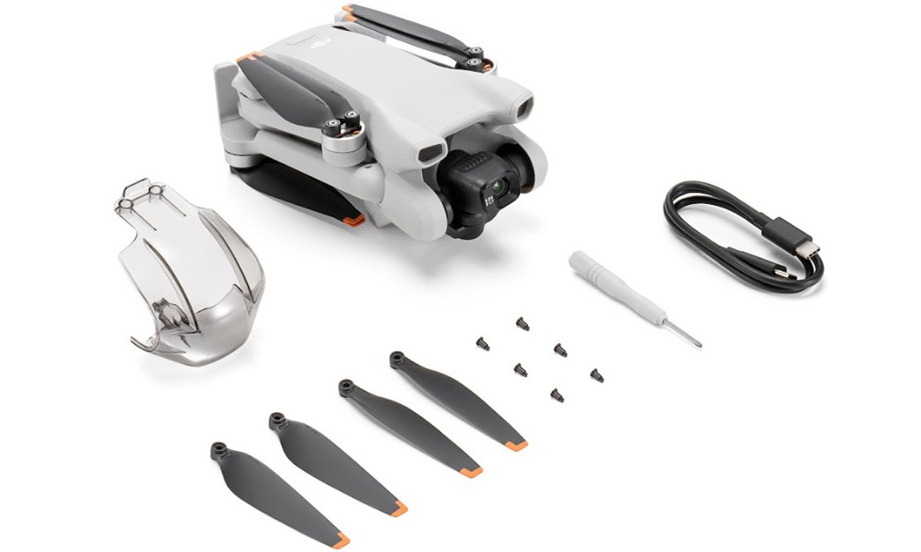 Zawartość zestawu DJI Mini 3 Standard bez kontrolera