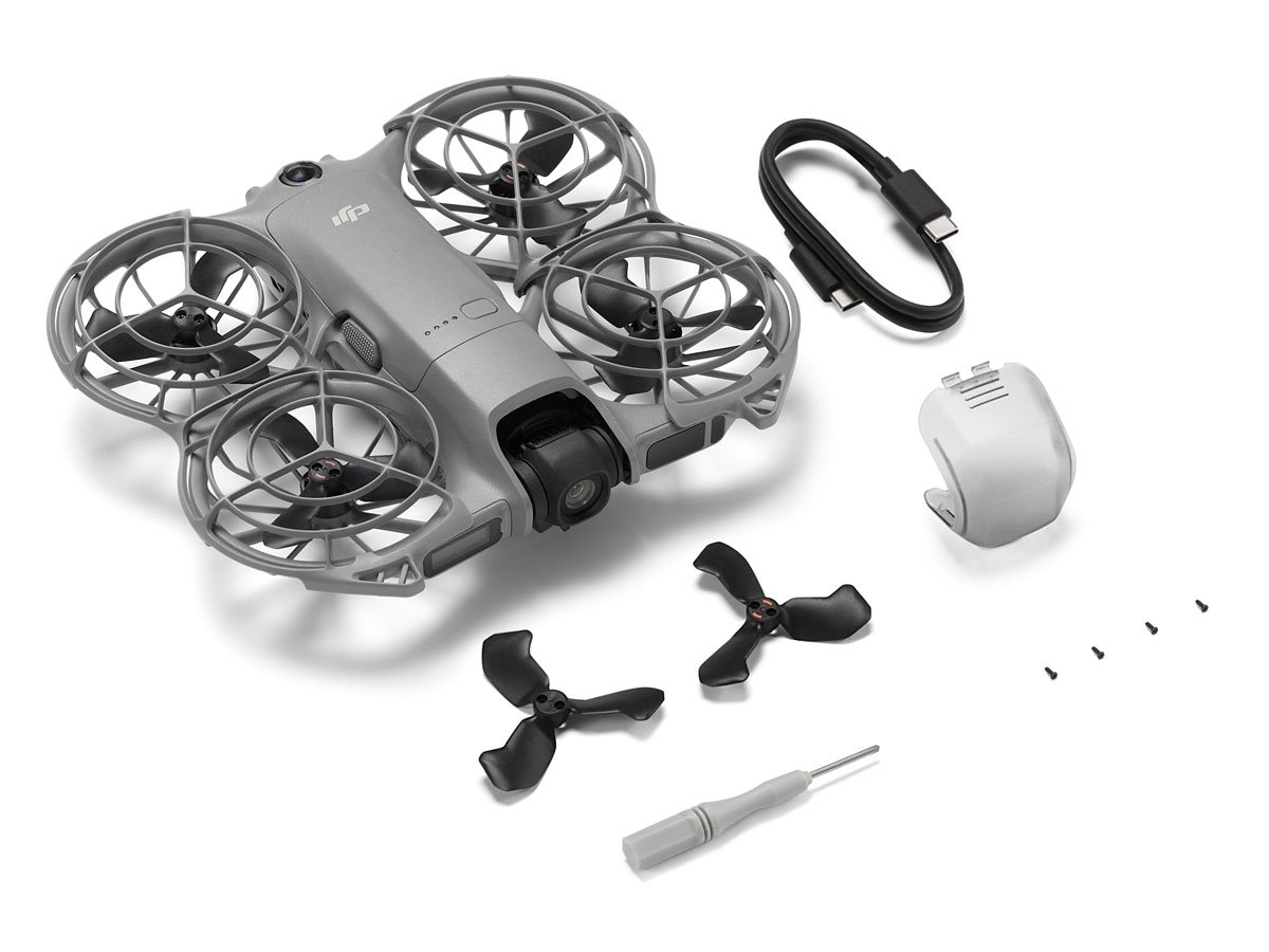 Zawartość zestawu standardowego DJI Neo