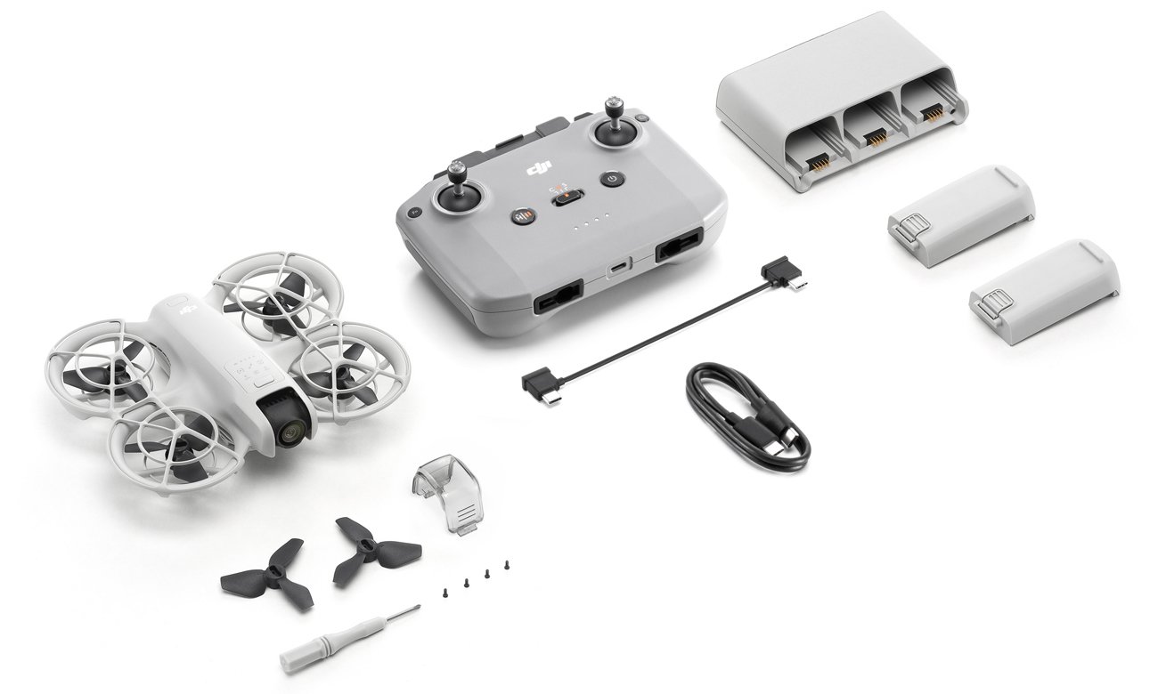 Zawartość zestawu DJI Neo Fly More Combo