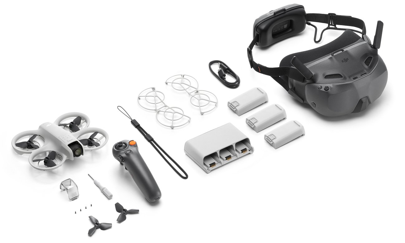 Zawartość zestawu DJI Neo Motion Fly More Combo