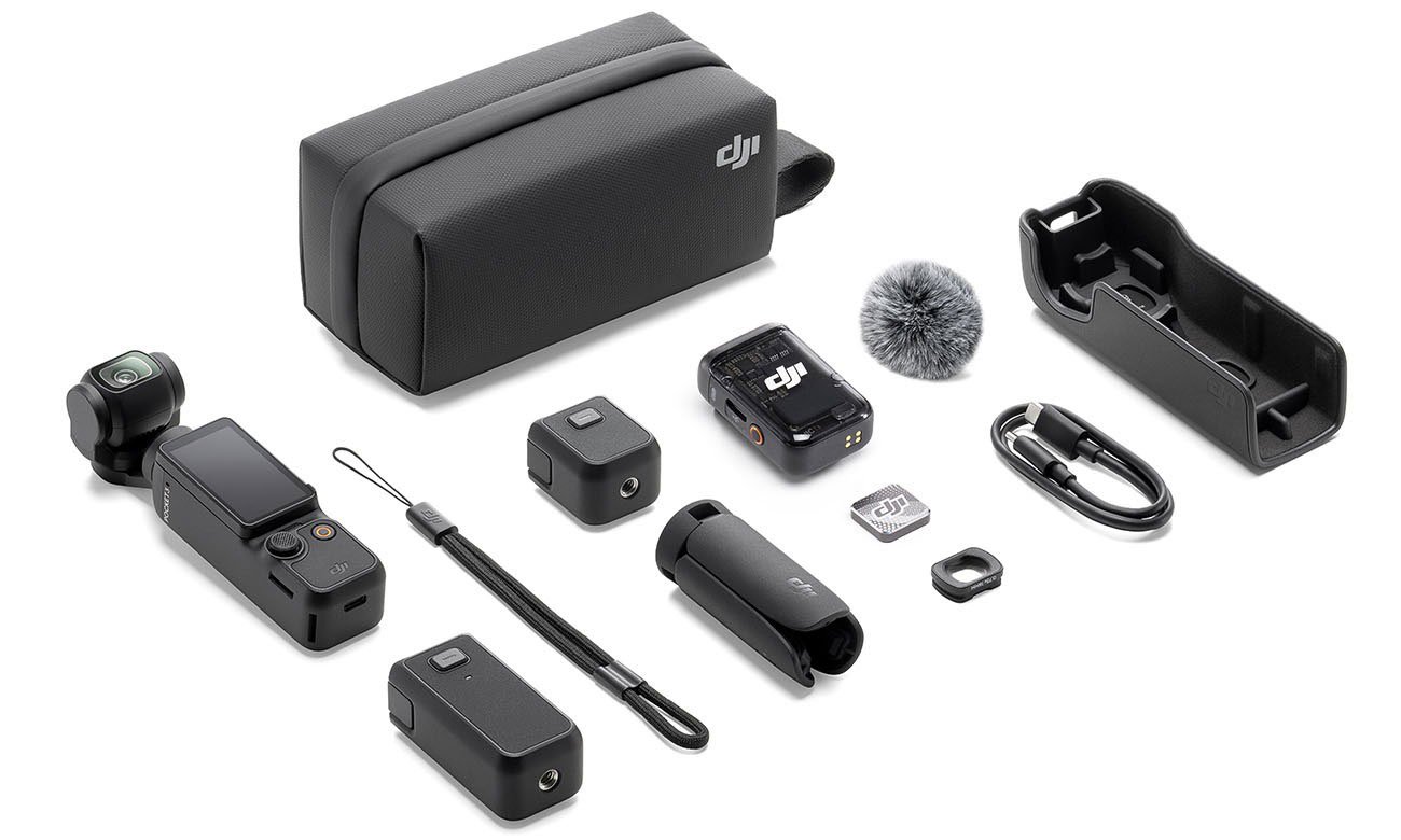 Kamera sportowa DJI Osmo Pocket 3 Creator Combo - Zawartość zestawu