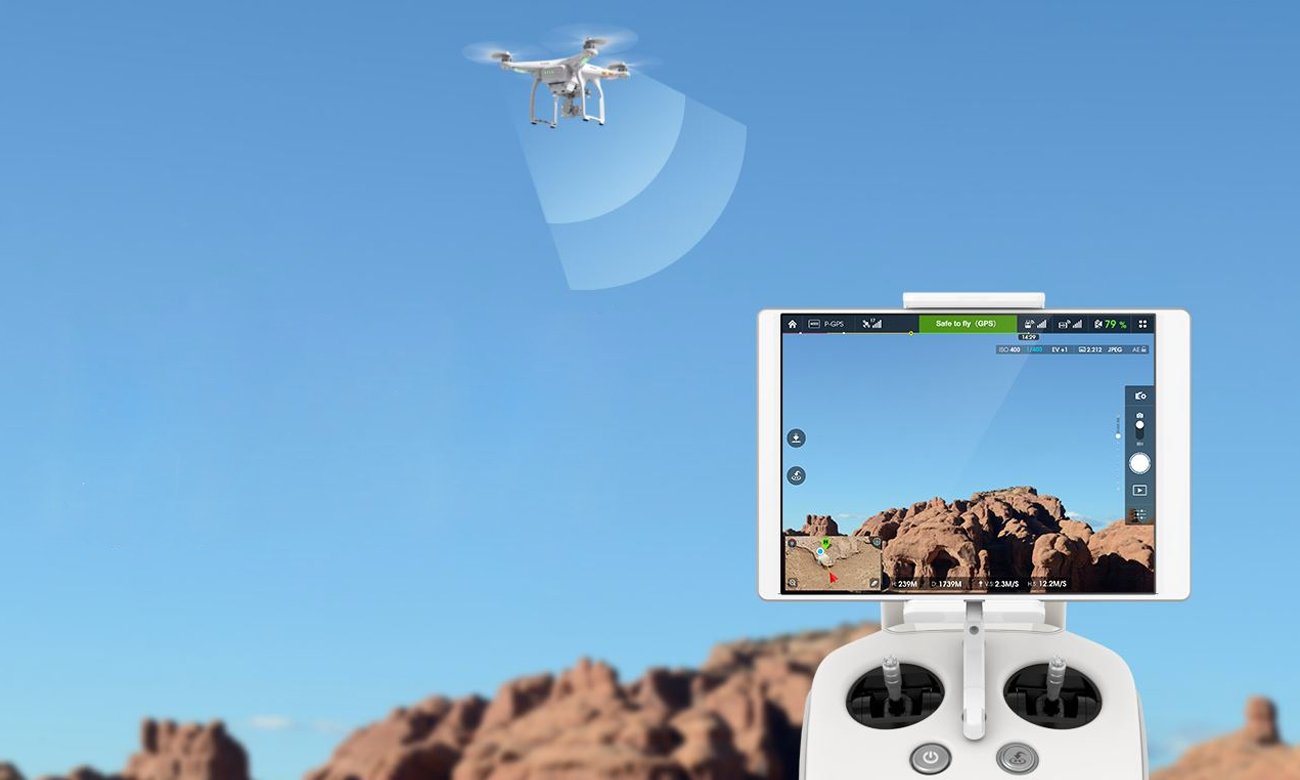 DJI Phantom 3 Advanced podgląd na żywo