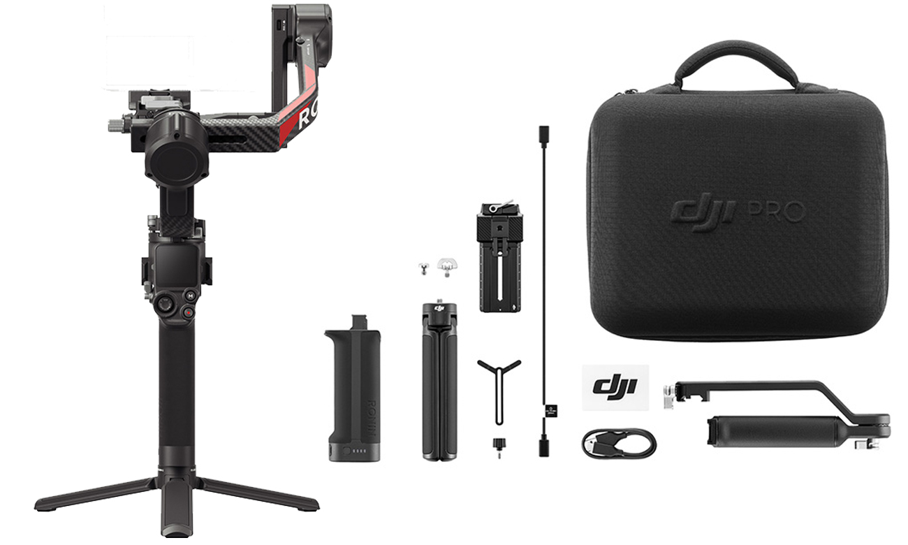 Gimbal DJI RS 4 Pro - Zawartość zestawu standardowego