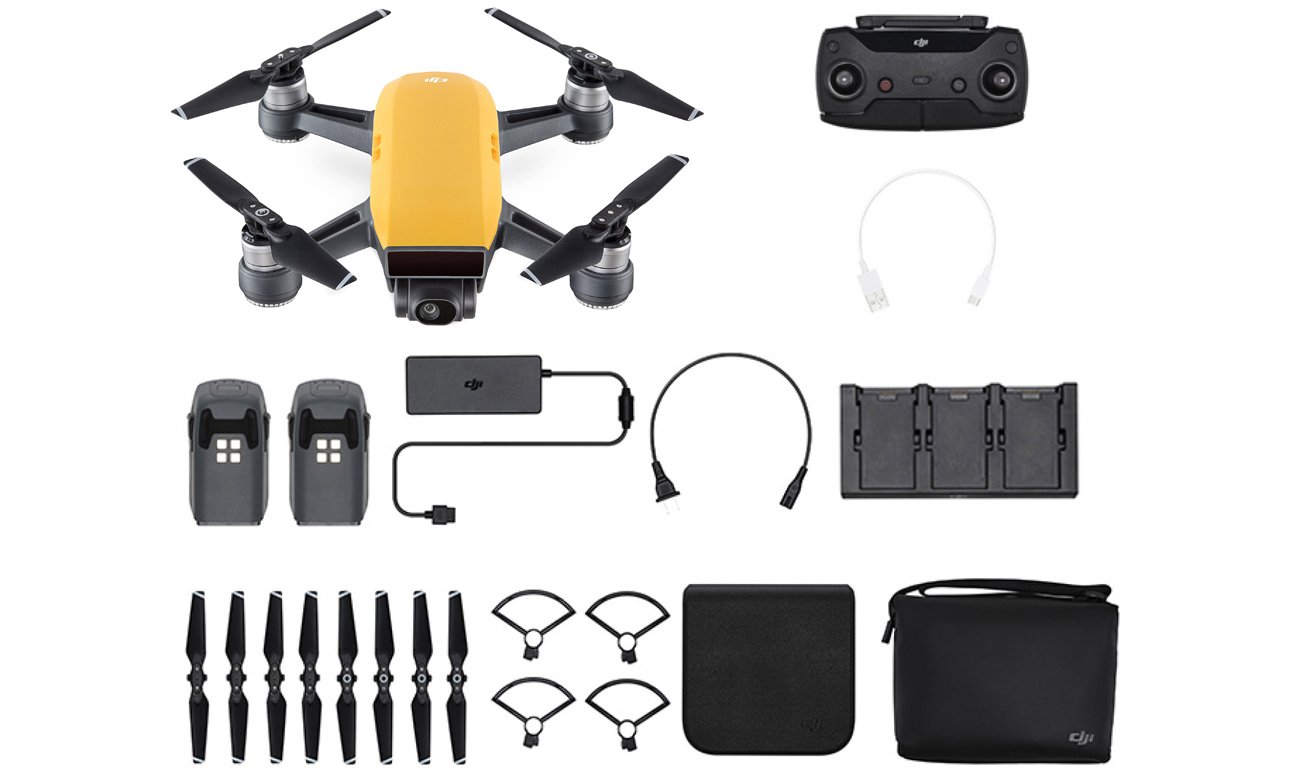 DJI Spark Combo żółty - Drony - Sklep internetowy - al.to