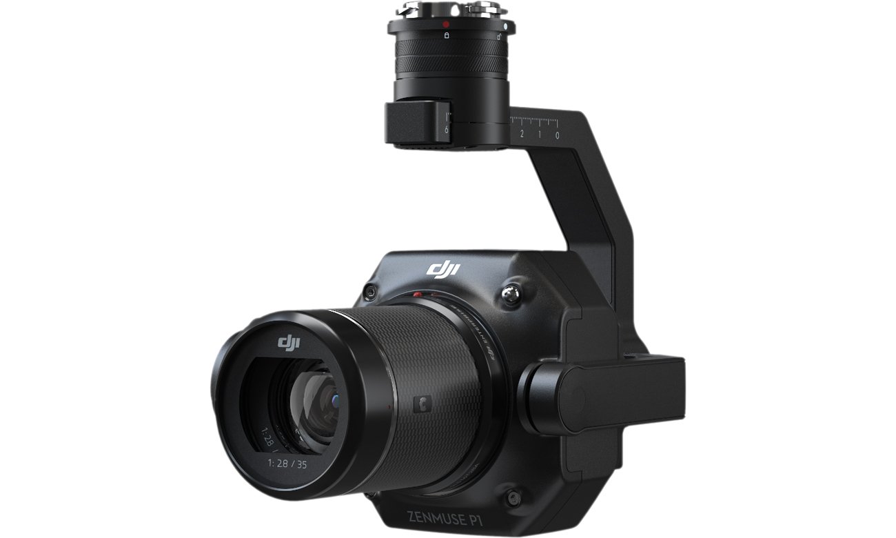 Kamera do drona DJI Zenmuse P1 - Widok od przodu pod kątem