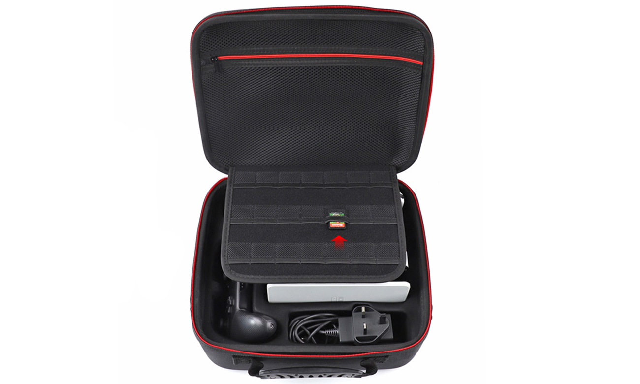 Torba Dobe TNS-1898B na konsolę Nintendo Switch - Widok wnętrza
