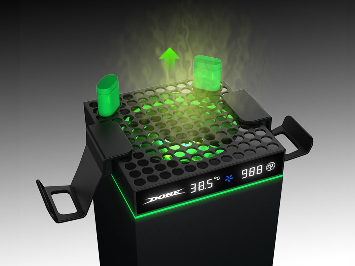 Wentylator do konsoli Xbox Series X|S Dobe TYX-3606 - Grafika lifestyle
