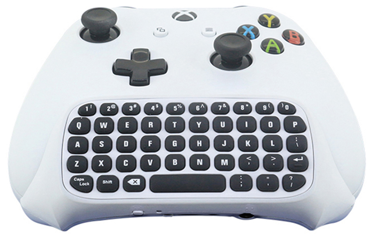 Klawiatura Dobe do kontrolera Xbox Series X|S i Xbox One Biała - Widok ogólny