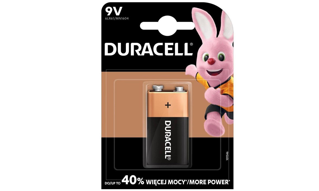 Bateria Duracell 6LR61 9V blister