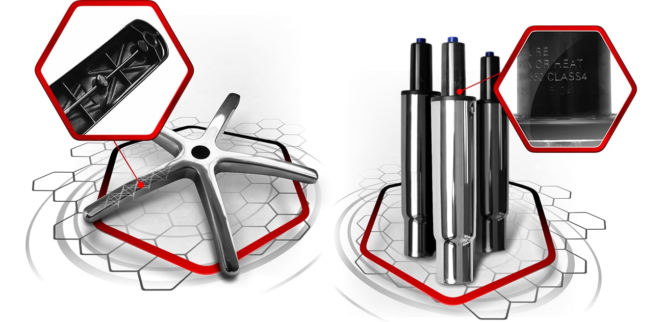 DXseat P01/X podstawa i podnośnik