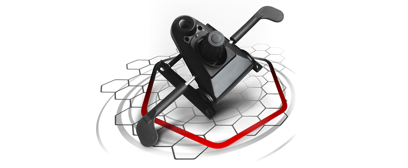 DXseat S53/XB Czarno - Niebieski mechanizm TILT