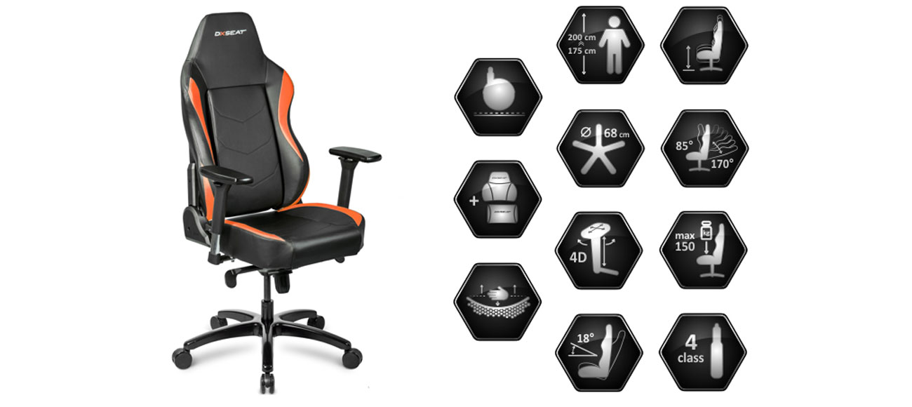 DXseat S53/XO ergonomiczny design najwyższa jakość