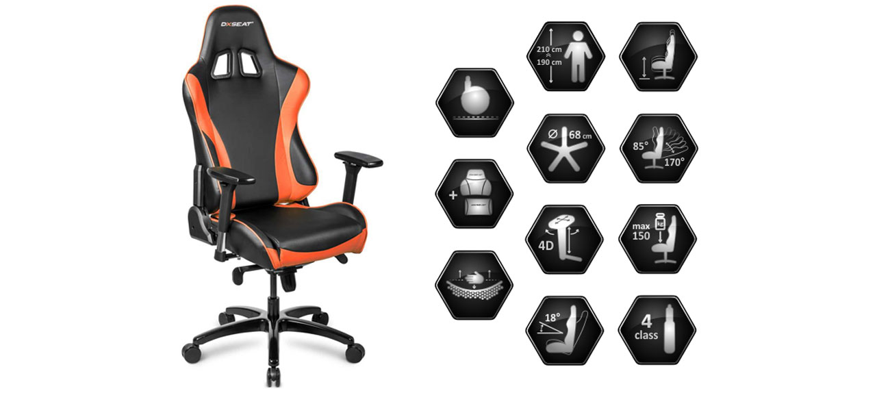 DXseat S53/XO ergonomiczny design najwyższa jakość