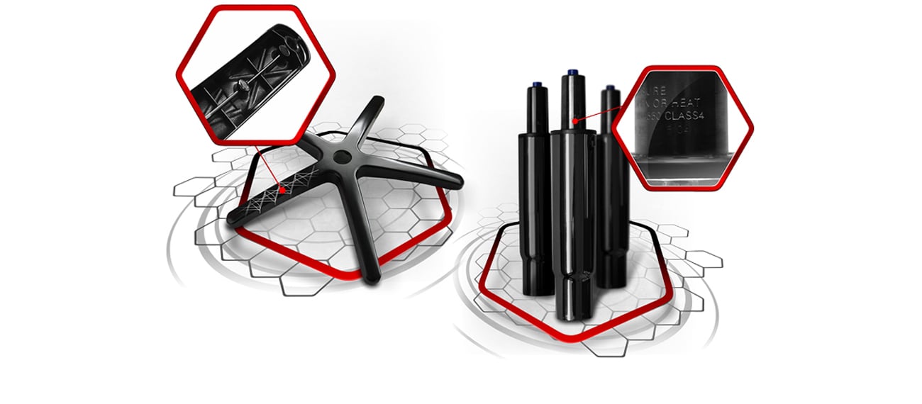 DXseat V75 podstawa i podnośnik