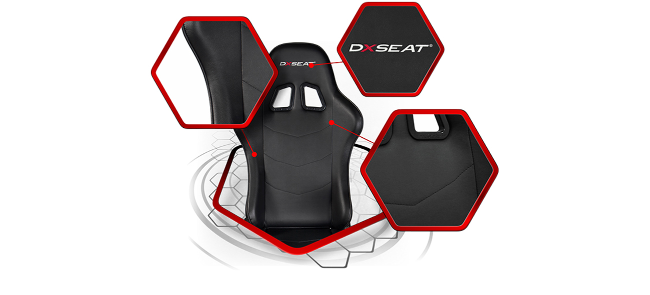 DXseat V75/XR wysokiej jakości skóra