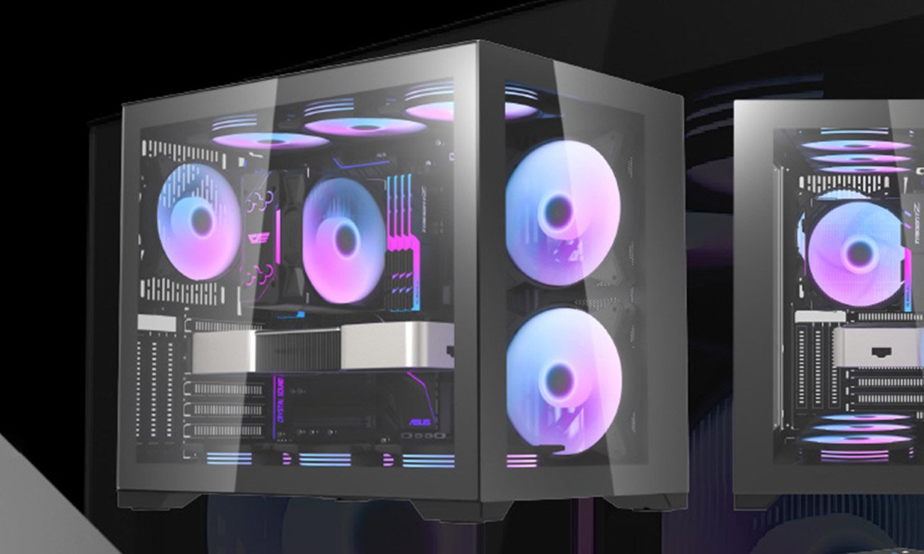 DarkFlash C305 ATX Black wnętrze