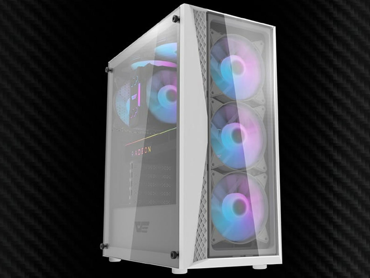 Obudowa DarkFlash DK352 Plus Black&White + 4 fans ARGB