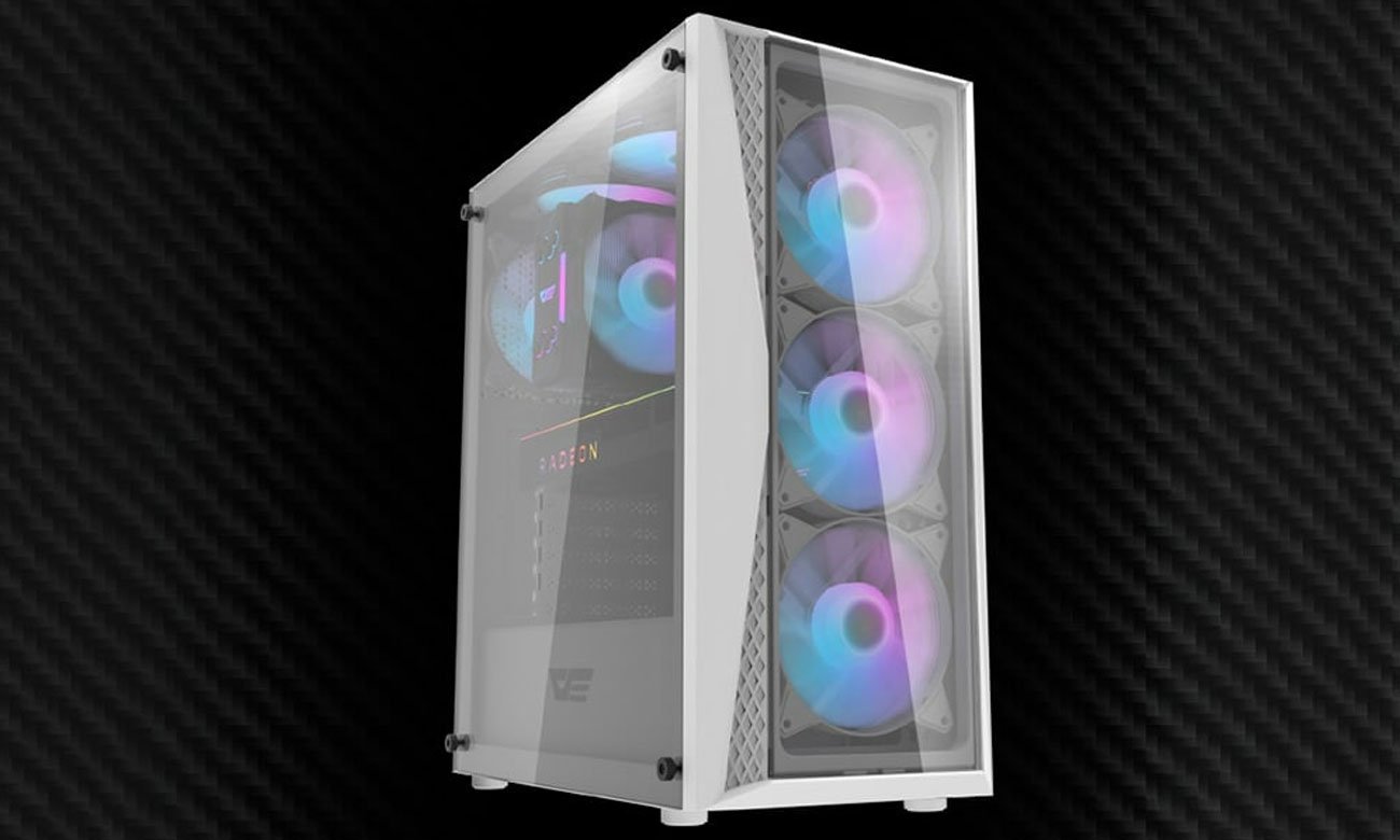 Obudowa DarkFlash DK352 Plus Black&White + 4 fans ARGB