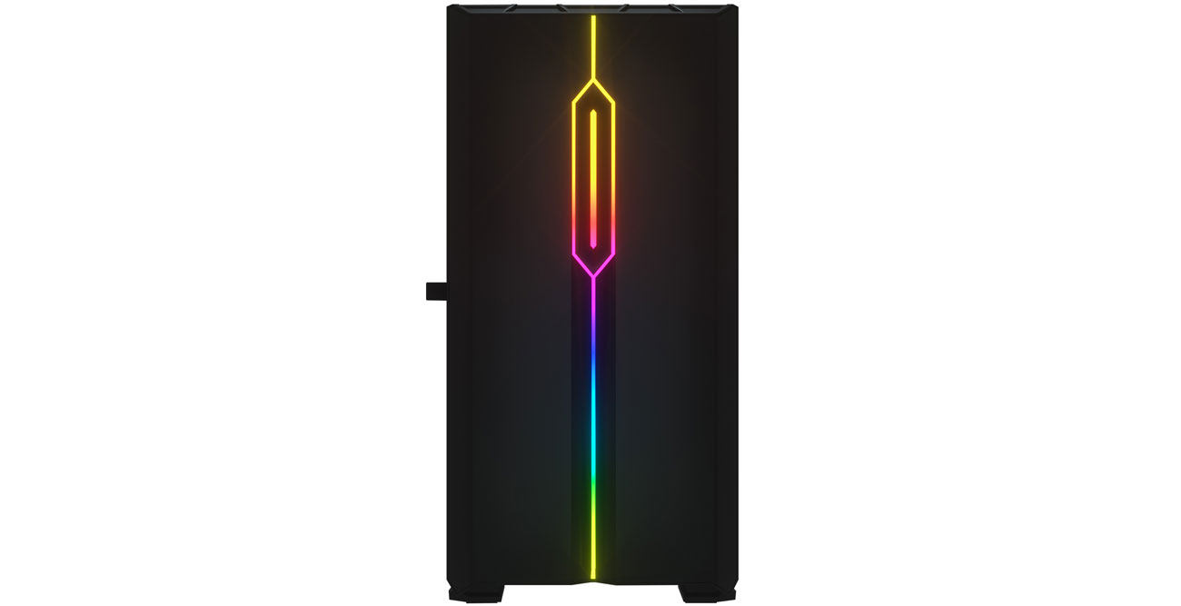DarkFlash LM23 LED Black podświetlenie na przednim panelu