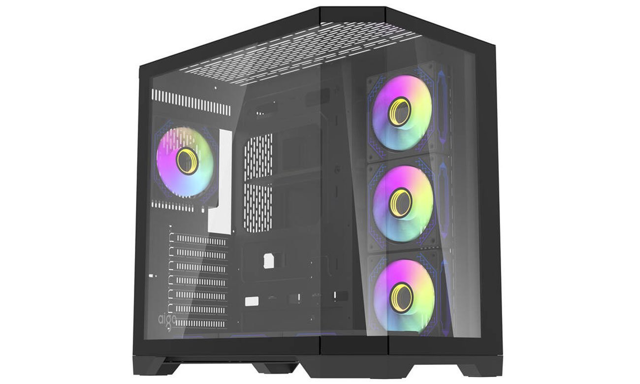 Obudowa DaekFlash FT418 PRO Black + 7 fans ARGB