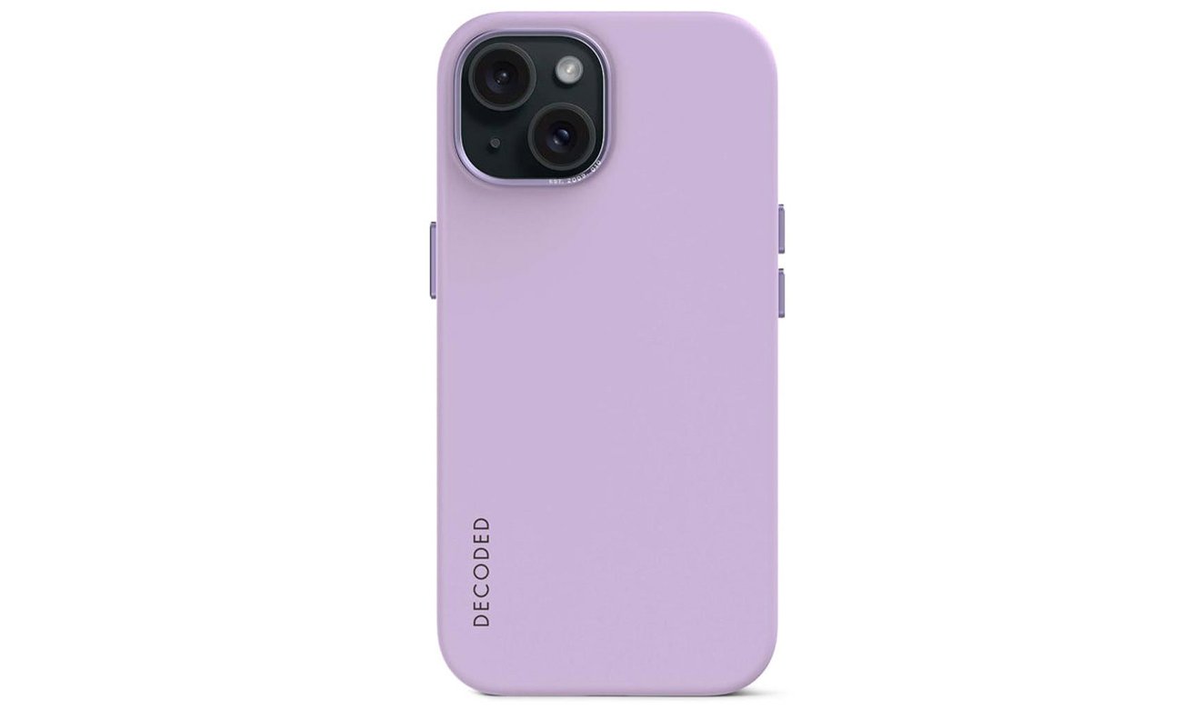 Etui Decoded AntiMicrobial Back Cover für iPhone 15 Lavendel