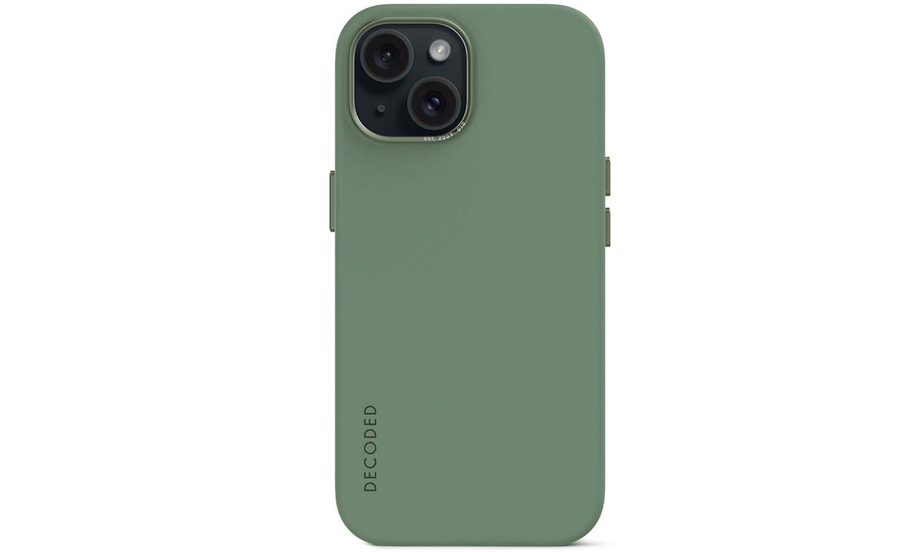 Etui Decoded AntiMicrobial Back Cover für iPhone 15 sage leaf green