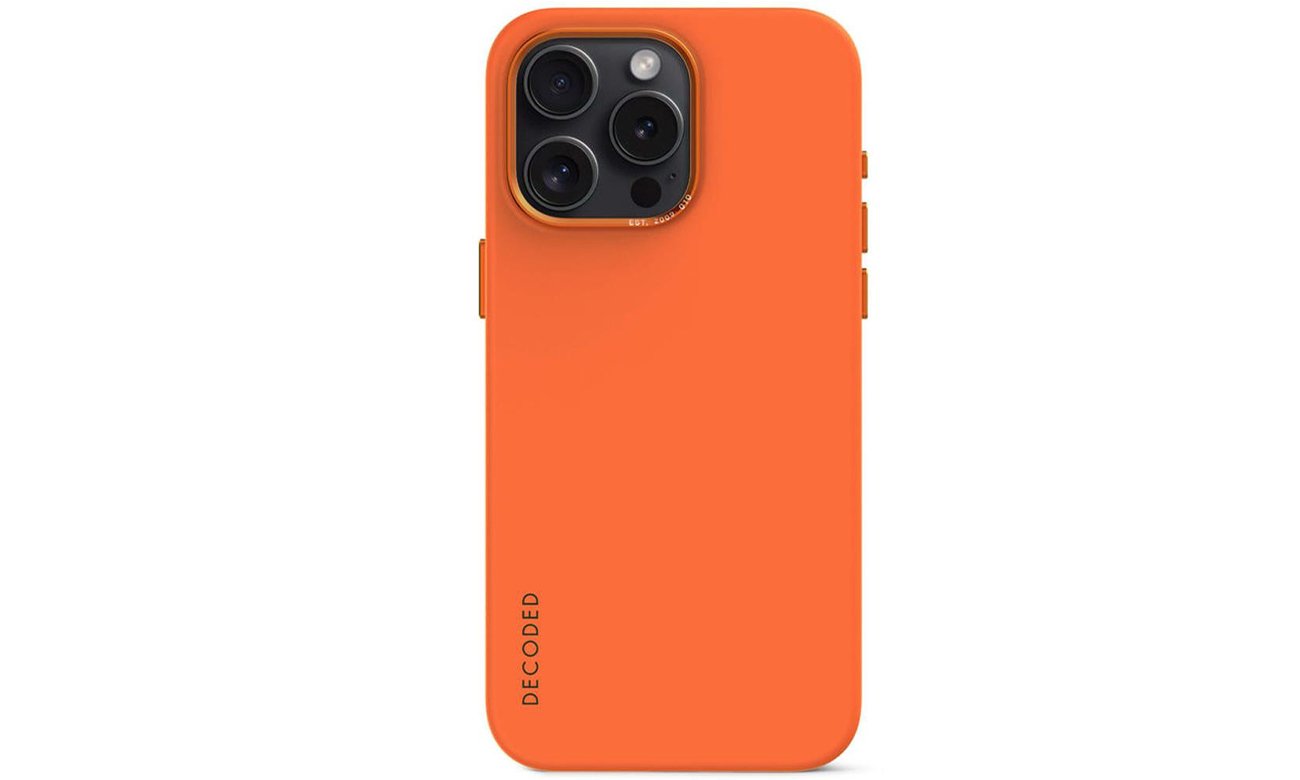 Etui Decoded AntiMicrobial Back Cover do iPhone 15 Pro Max apricot