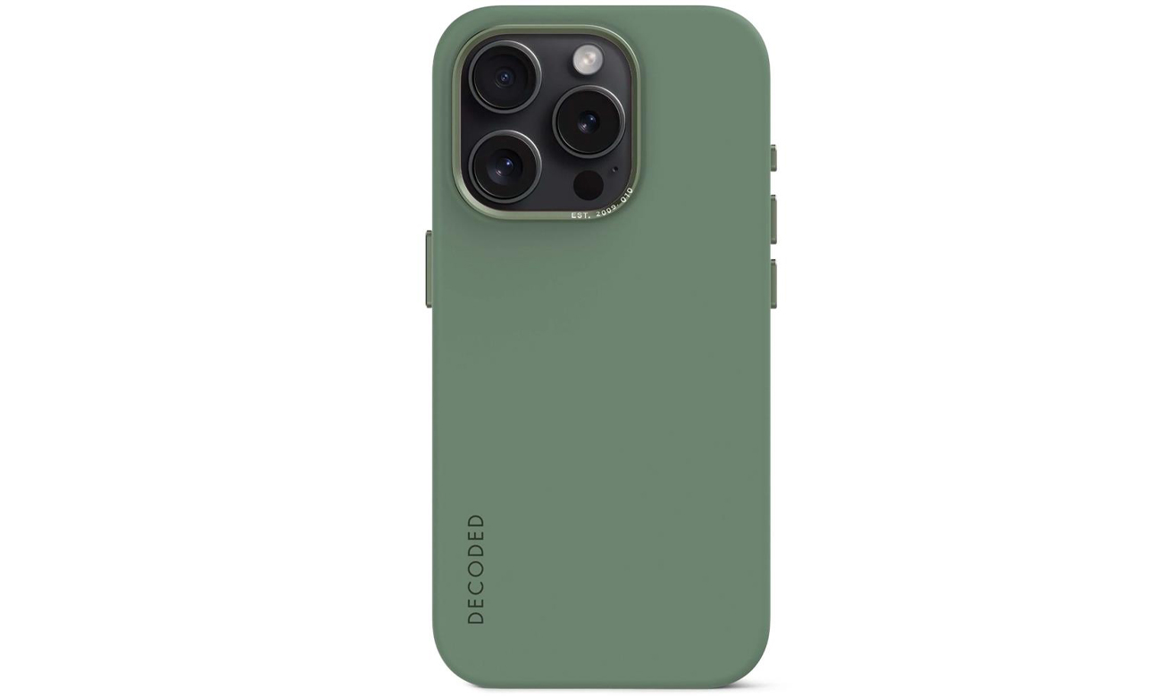 Etui Decoded AntiMicrobial Back Cover für iPhone 15 Pro Max sage leaf green