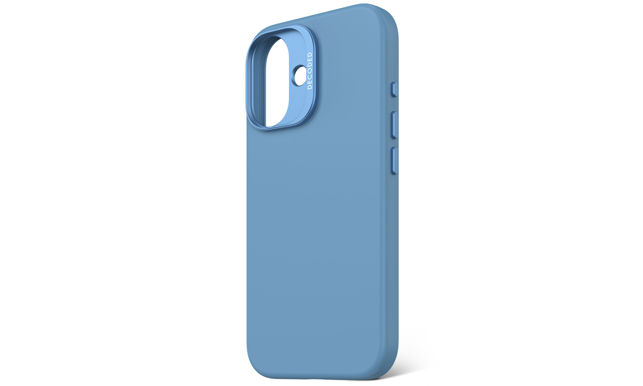 Decoded AntiMicrobial Silikon-Backcover iPhone 16 MagSafe air blue