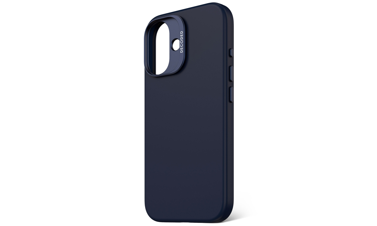 Etui Decoded AntiMicrobial Silicone Backcover iPhone 16 MagSafe blue print