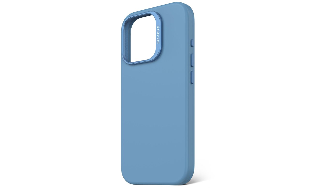 Etui Decoded AntiMicrobial Silicone do iPhone 16 Pro MagSafe air blue
