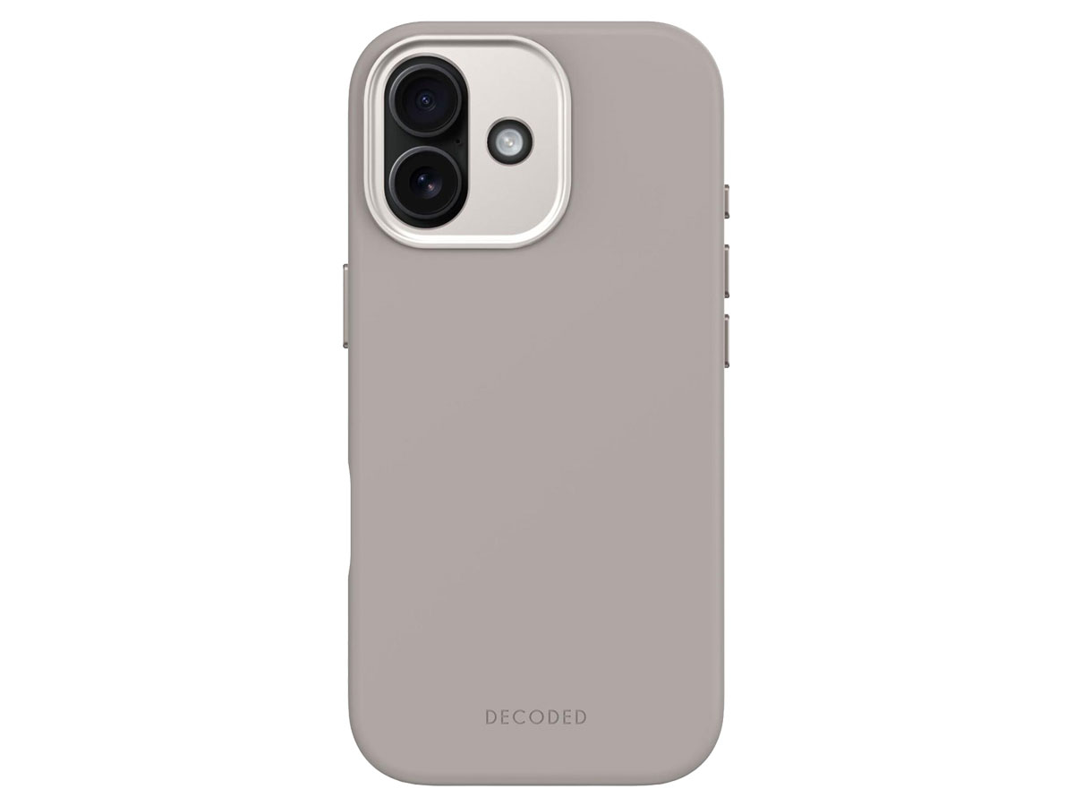 Decoded AntiMicrobial Silicone Backcover Soft Taupe do iPhone 17