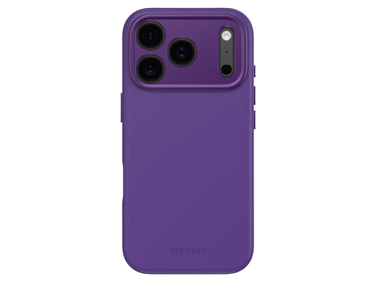 Decoded AntiMicrobial Silicone Backcover Purple do iPhone 17 Pro