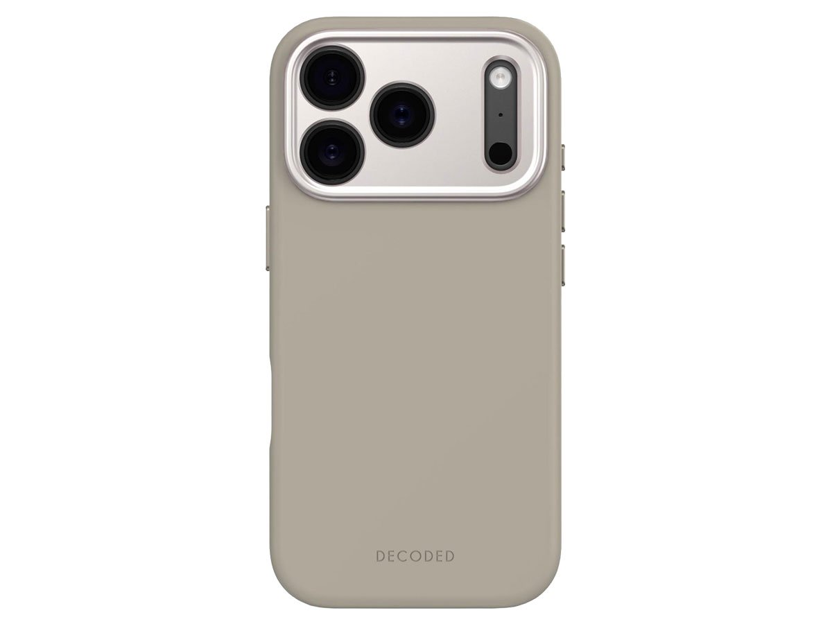 Decoded AntiMicrobial Silicone Backcover Soft Taupe do iPhone 17 Pro
