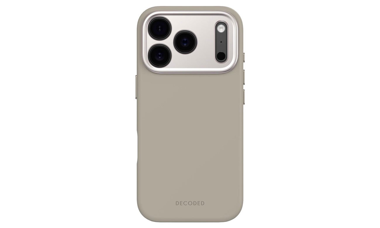 Decoded AntiMicrobial Silicone Backcover Soft Taupe do iPhone 17 Pro
