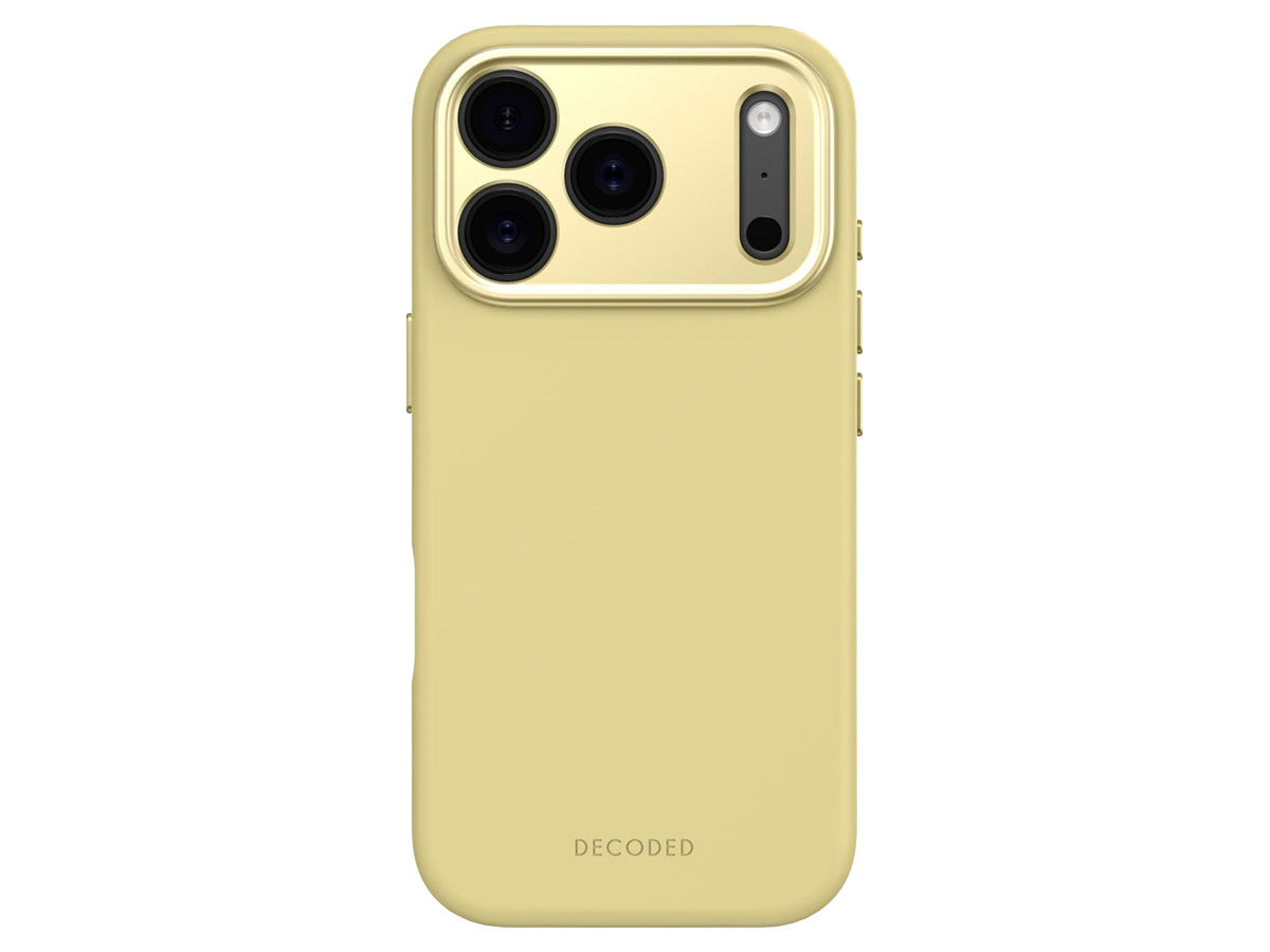 Decoded AntiMicrobial Silicone Backcover Yellow do iPhone 17 Pro