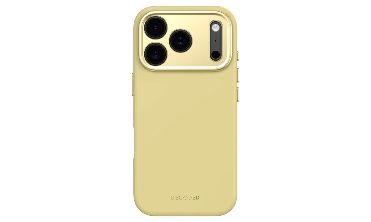 Decoded AntiMicrobial Silicone Backcover Yellow do iPhone 17 Pro