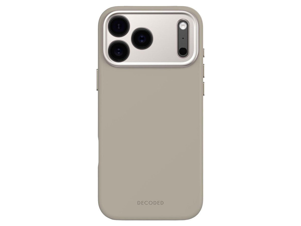 Decoded AntiMicrobial Silicone Backcover Taupe do iPhone 17 Pro Max