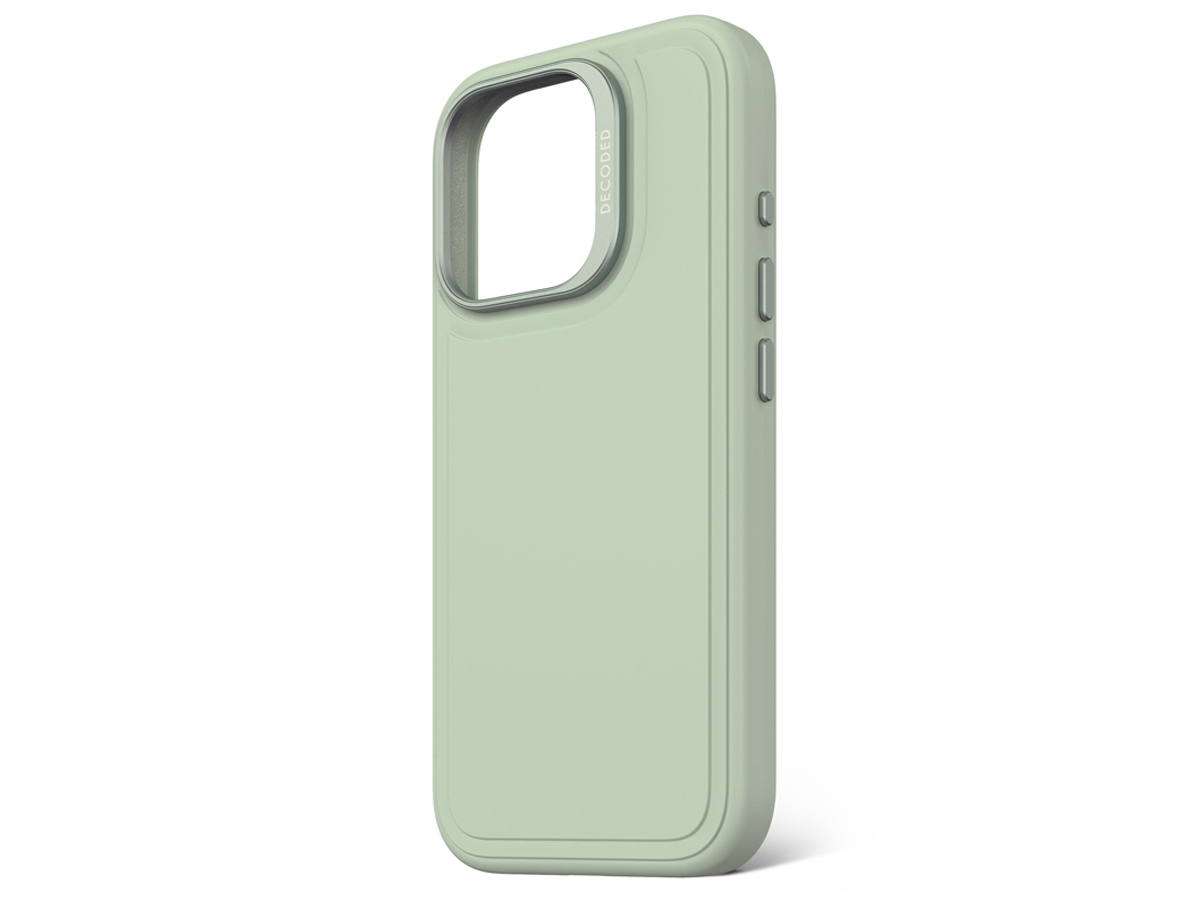 Decoded AntiMicrobial SiliconeStacks Hülle iPhone16 MagSafe mist green