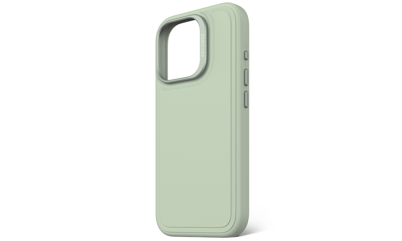 Decoded AntiMicrobial SiliconeStacks Hülle iPhone 16 Pro MagSafe mist green