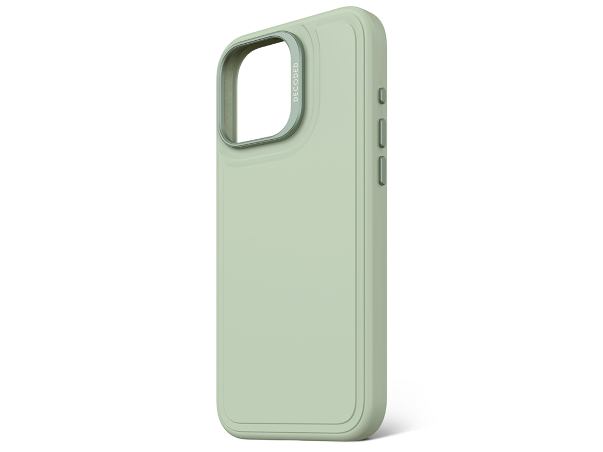 Decoded AntiMicrobial SiliconeStacks Hülle iPhone16 MagSafe mist green