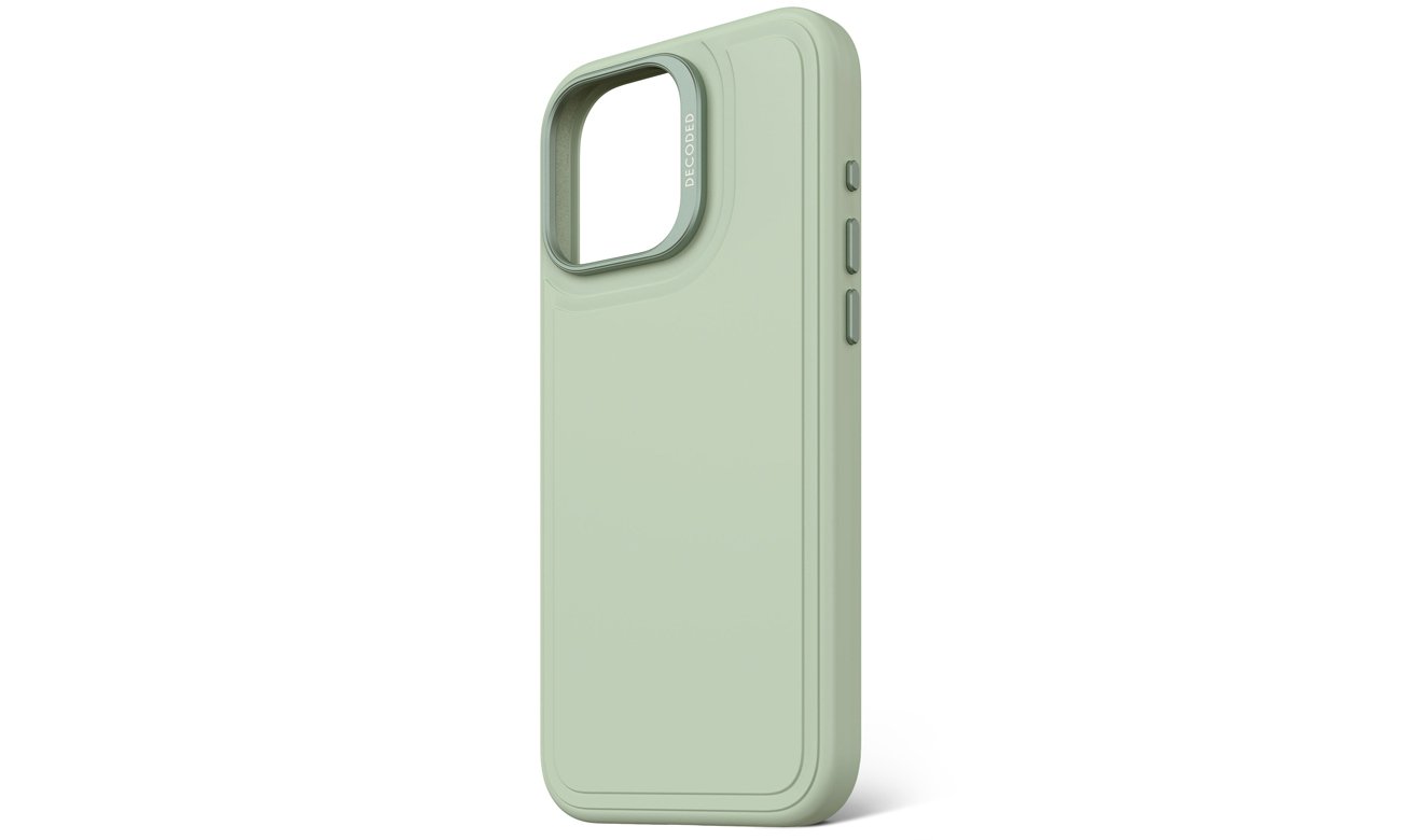 Decoded AntiMicrobial SiliconeStacks Hülle iPhone 16 Pro Max MagSafe mist green