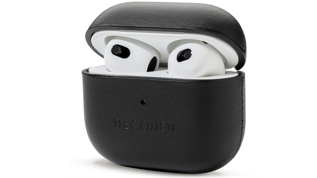 Etui Decoded Leather AirCase do AirPods wygląd