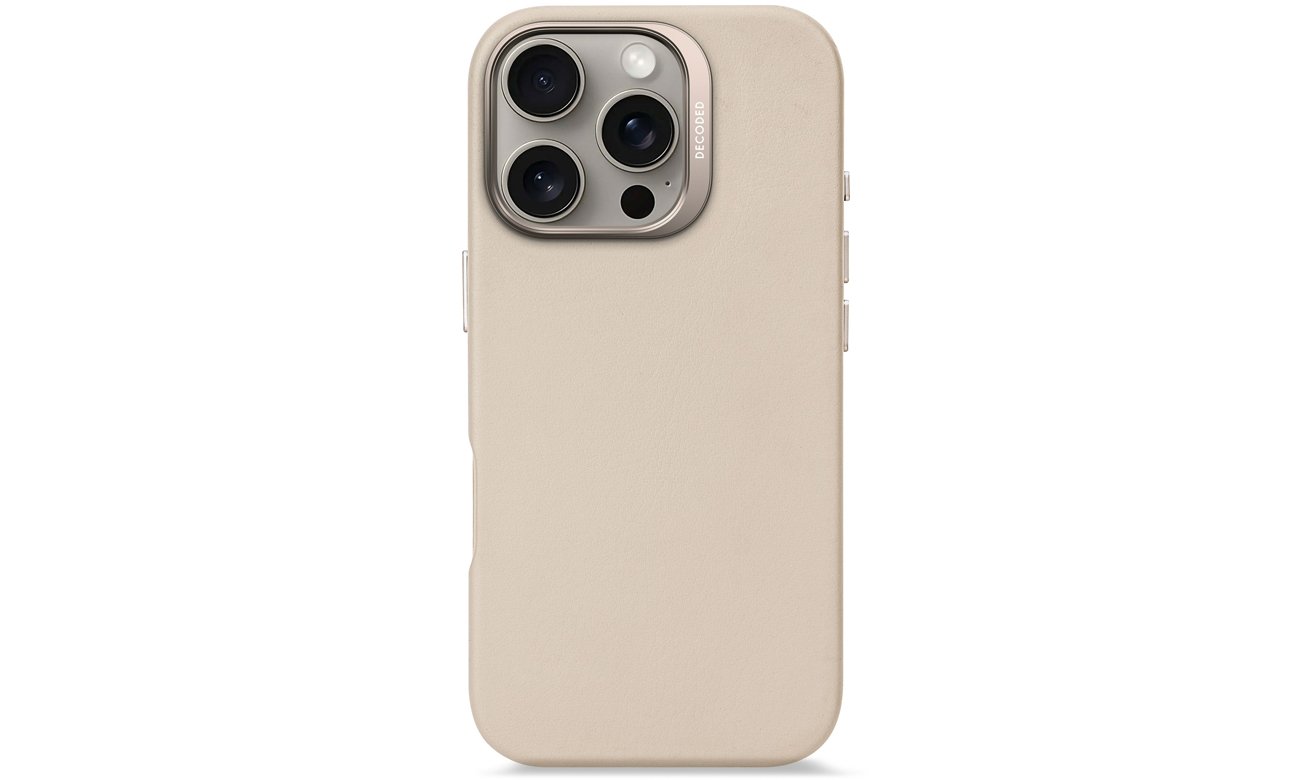 Etui Decoded Leather Backcover do iPhone 16 Pro z MagSafe clay