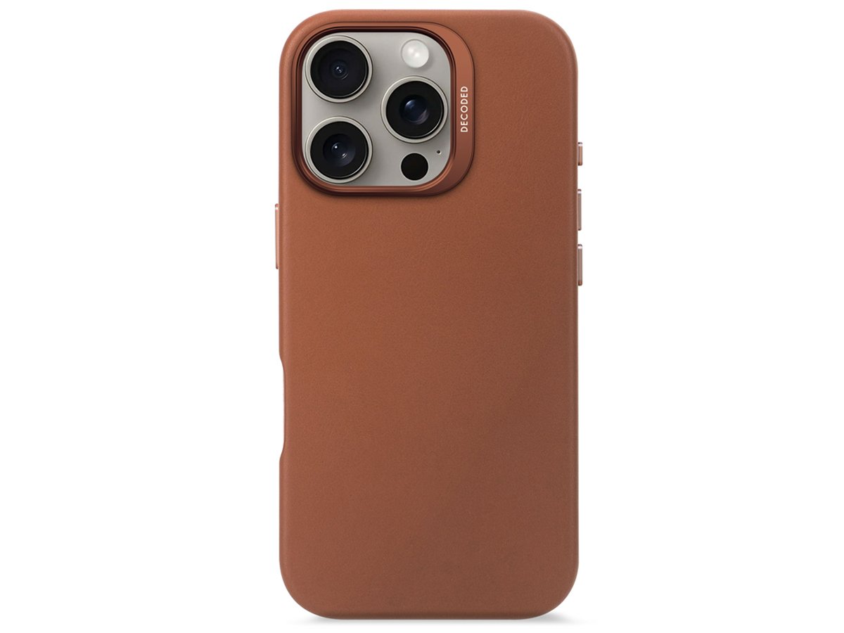 Etui Decoded Leather Backcover do iPhone 16 z MagSafe clay