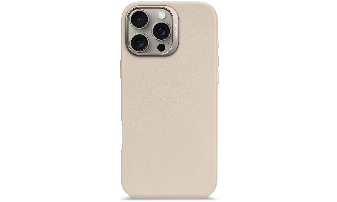 Etui Decoded Leather Backcover do iPhone 16 Pro z MagSafe clay