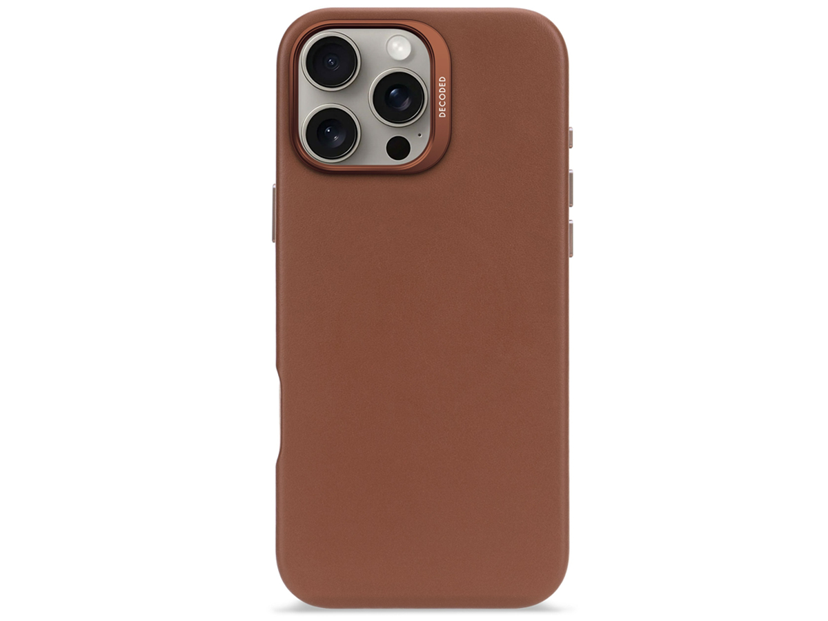 Etui Decoded Leather Backcover do iPhone 16 z MagSafe clay