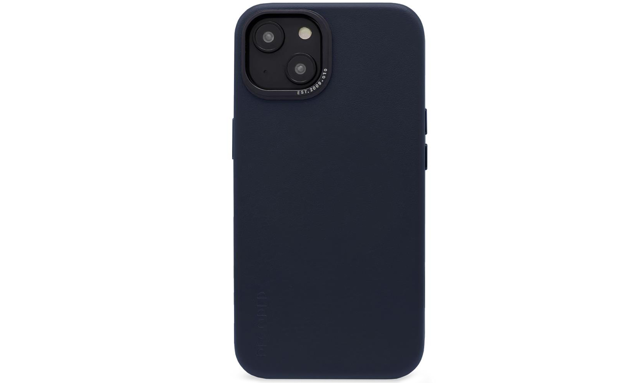Etui Decoded Leather Back Cover do iPhone 14 Plus steel blue