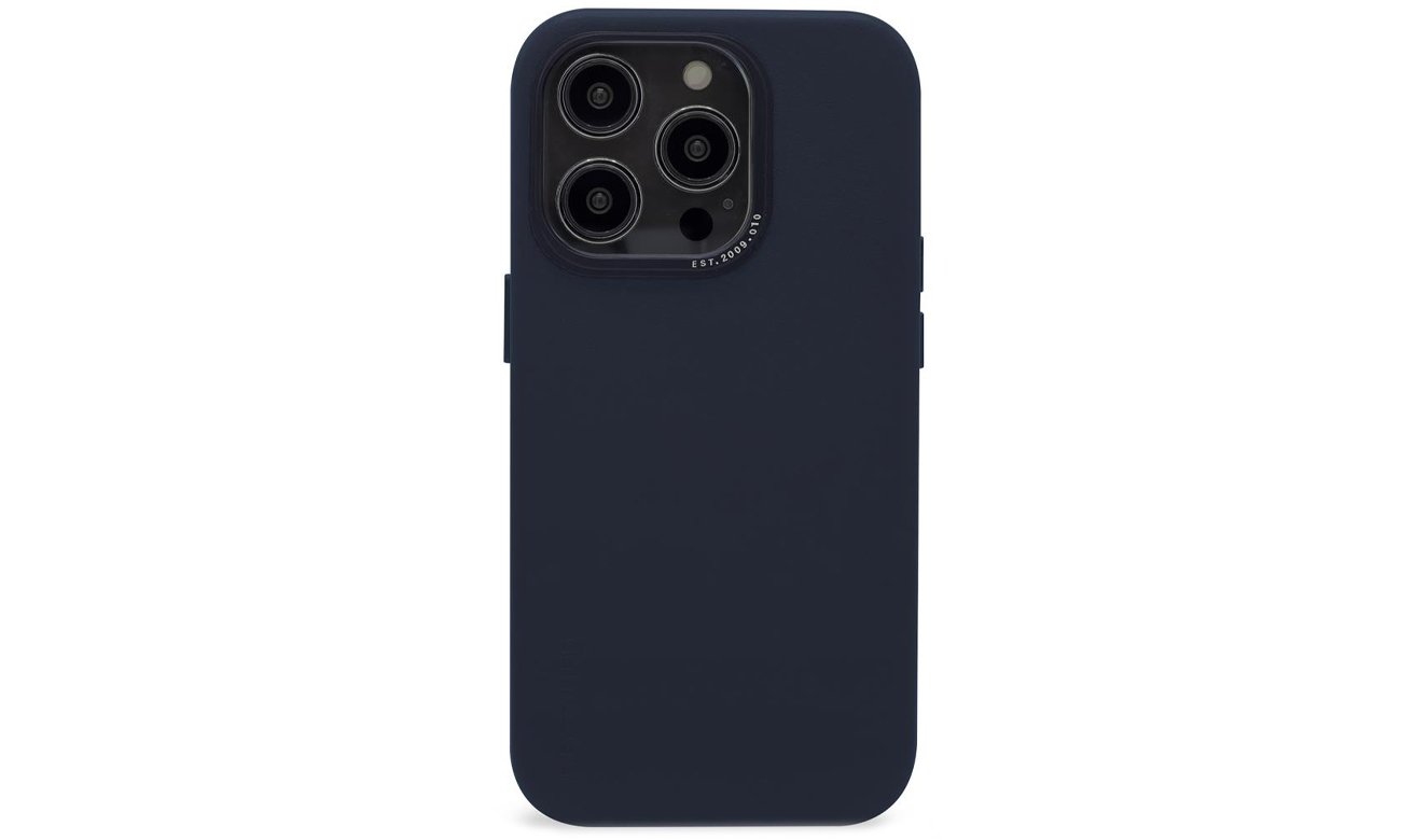 Etui Decoded Leather Back Cover do iPhone 14 Pro Max steel blue
