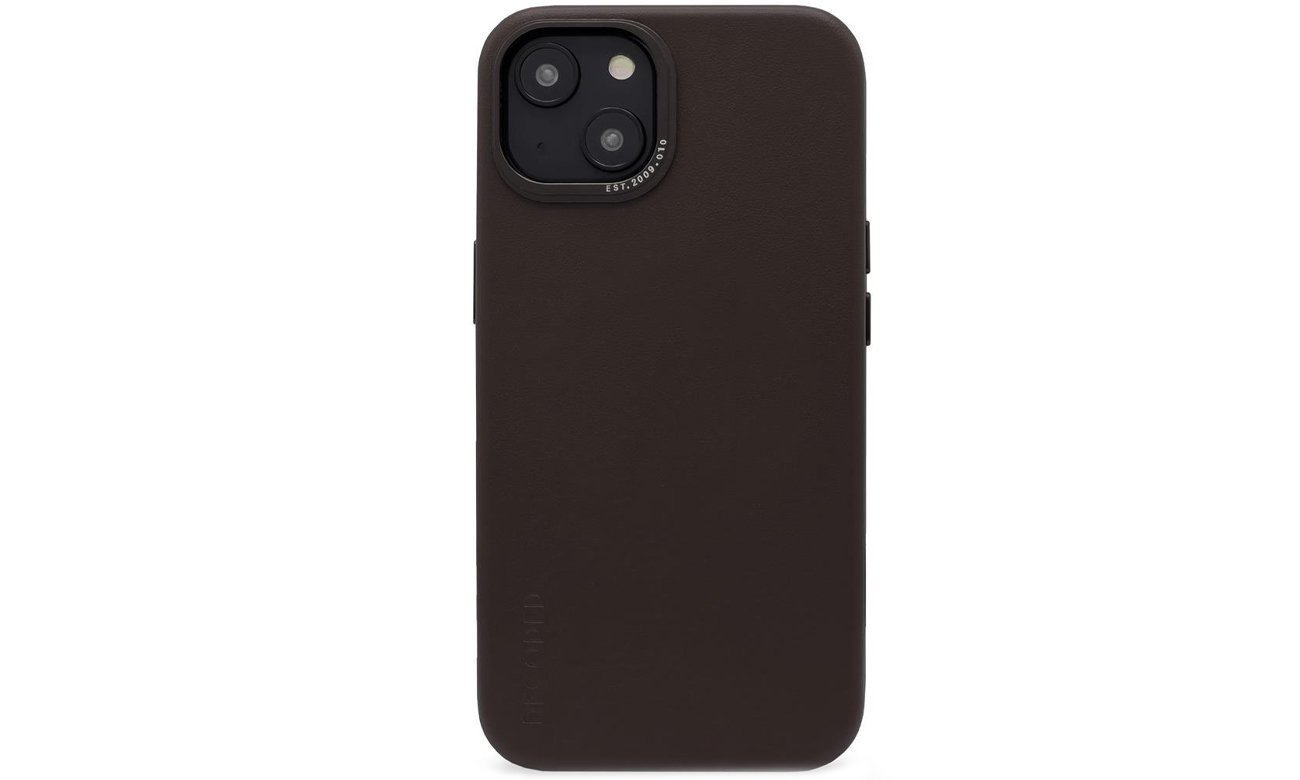 Etui Decoded Leather Back Cover do iPhone 14 Plus brown